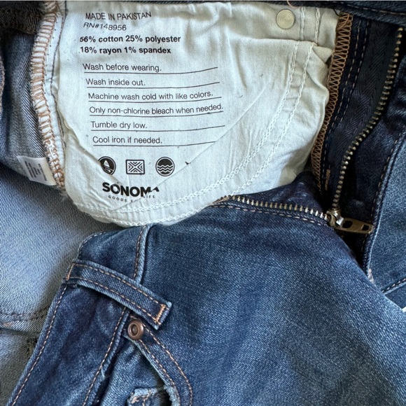 Sonoma Blue Straight Leg Jeans The everyday Jean Size 4/27 - Picture 11 of 12